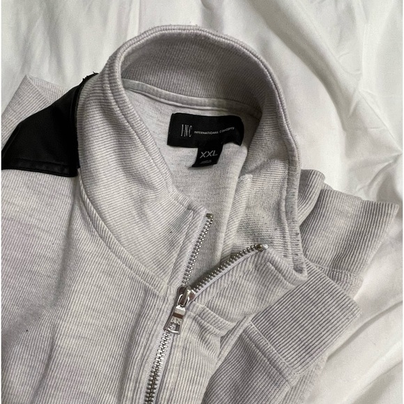 INC International Concepts Sweater w/ Zipper - Picture 12 of 13